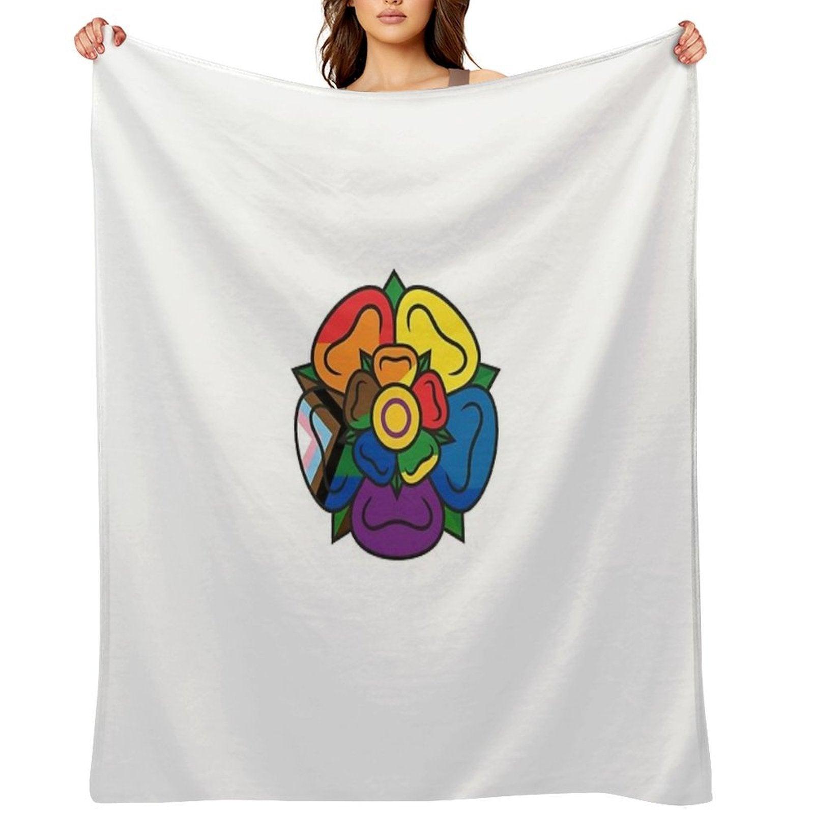Pride Bloom Throw Blanket