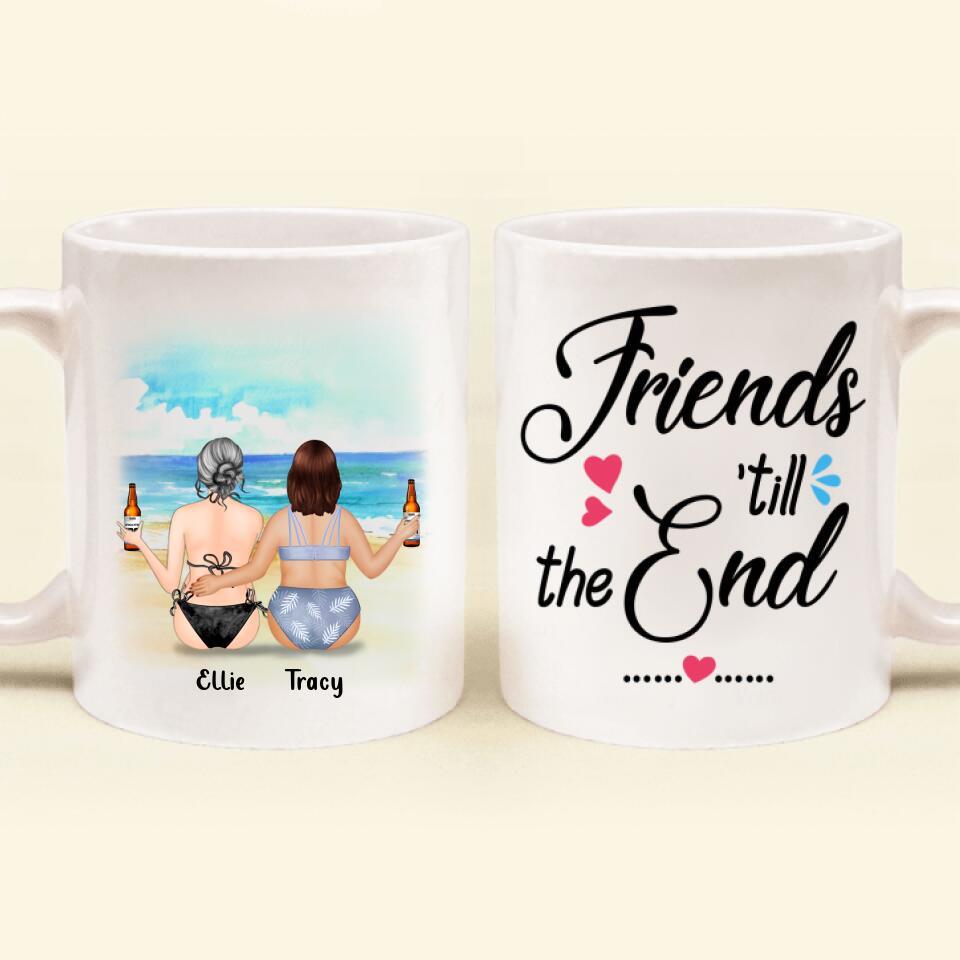 Personalized Curvy/Slim Girls Bikini Mug - Best Gift For Best Friends - Soul Sisters - AQ5WVZ