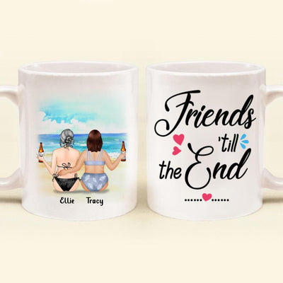 Personalized Curvy Girls Bikini Mug - Gift For Best Friends - Friends 'Till The End - AQ5WVZ