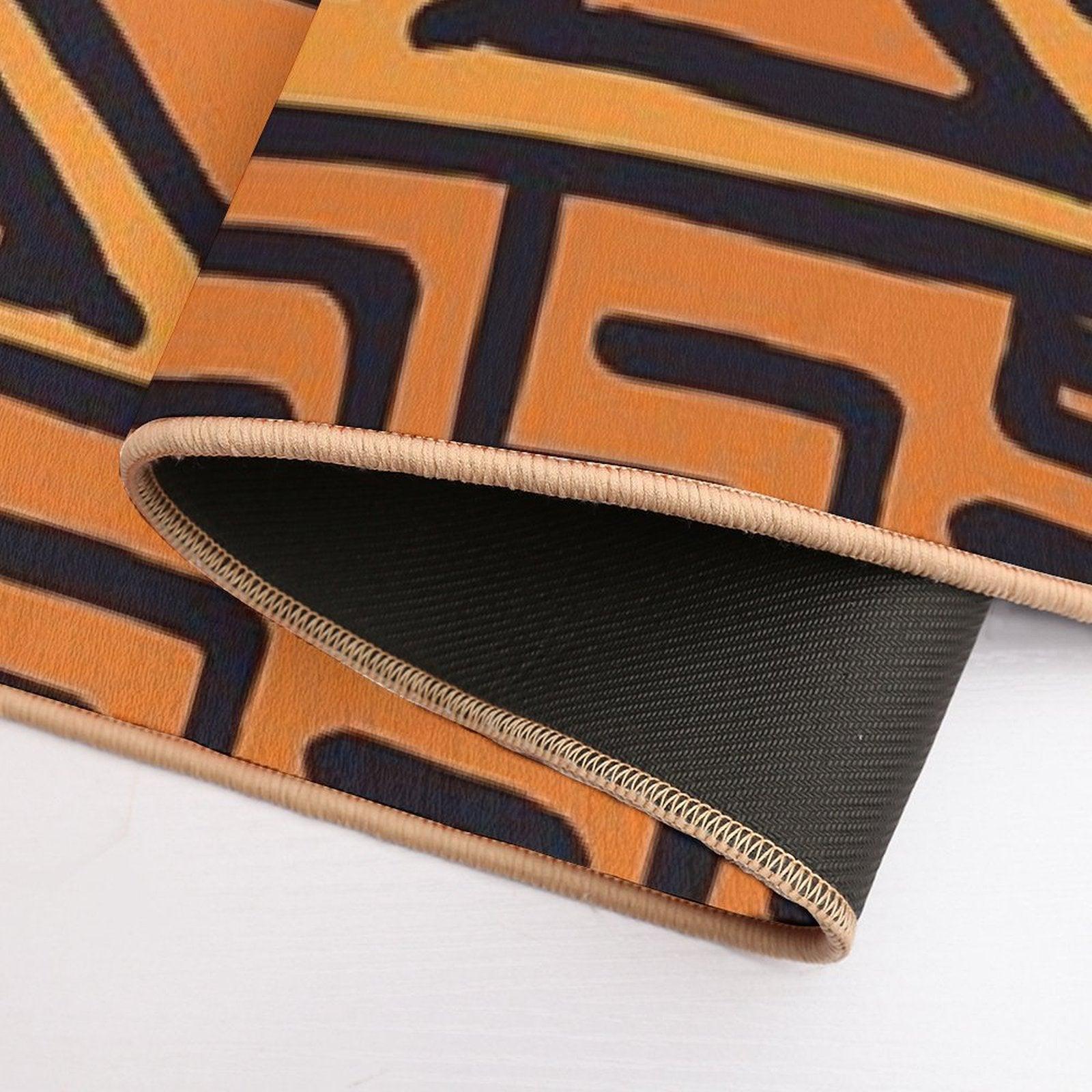 African Tribal Mudcloth Pattern Bath Mat