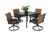 5 Piece Patio Dining Set with Removable Cushions