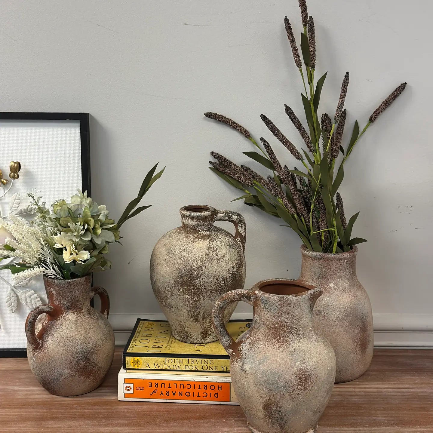 Rustic Aged Terracotta Vase