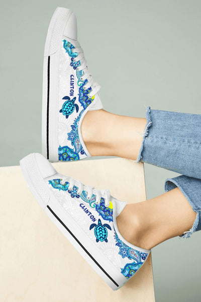 Personalized Turtle Sneakers - Gift Idea For Turtle Lovers - SEWD5O