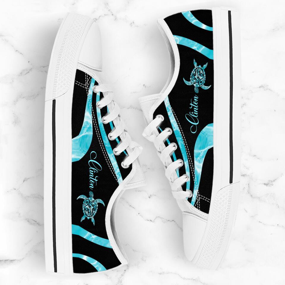 Personalized Turtle Sneakers - Best Gift For Turtle Lovers - SEWD5O