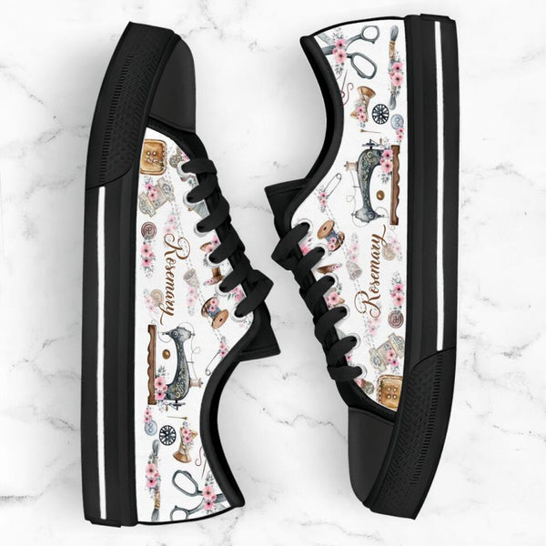 Personalized Sewing Sneakers - Gift Idea For Sewing Lovers - DZ0115
