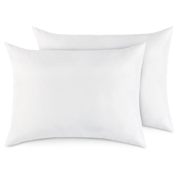 Woven 2 Piece Hotel Collection Bed Pillow, Queen Size. Designed for Back, Stomach or Side Sleepers, 18x24