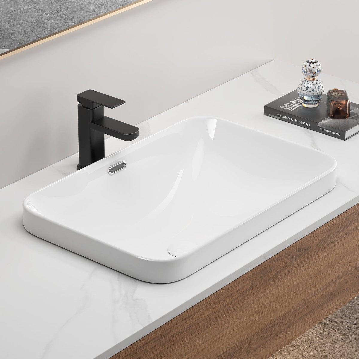 Ceramic Undermount Bathroom Sink 22.05