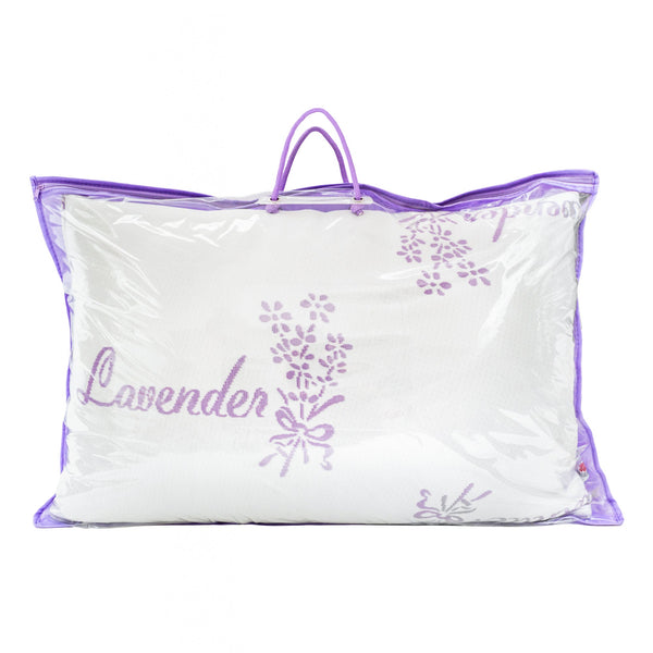 Knit Lavender Oil Infused Hotel Collection Bed Pillow, Queen Size. Designed for Back, Stomach or Side Sleepers, 20x30