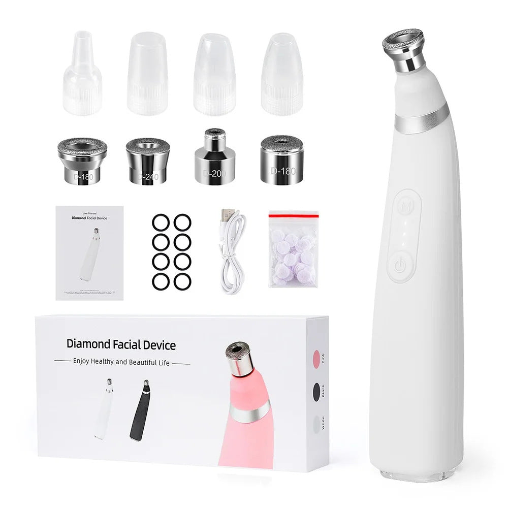 Diamond micro carving pore cleaner removes dead skin with high suction microcrystalline skin rejuvenation beauty device