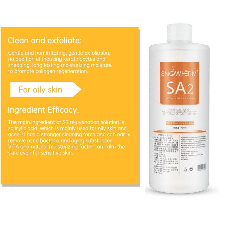 Solution Skin Clear Essence Product Hydra Facial Serum for Hydrafacial Machine Skin Deep Cleaning 400ml