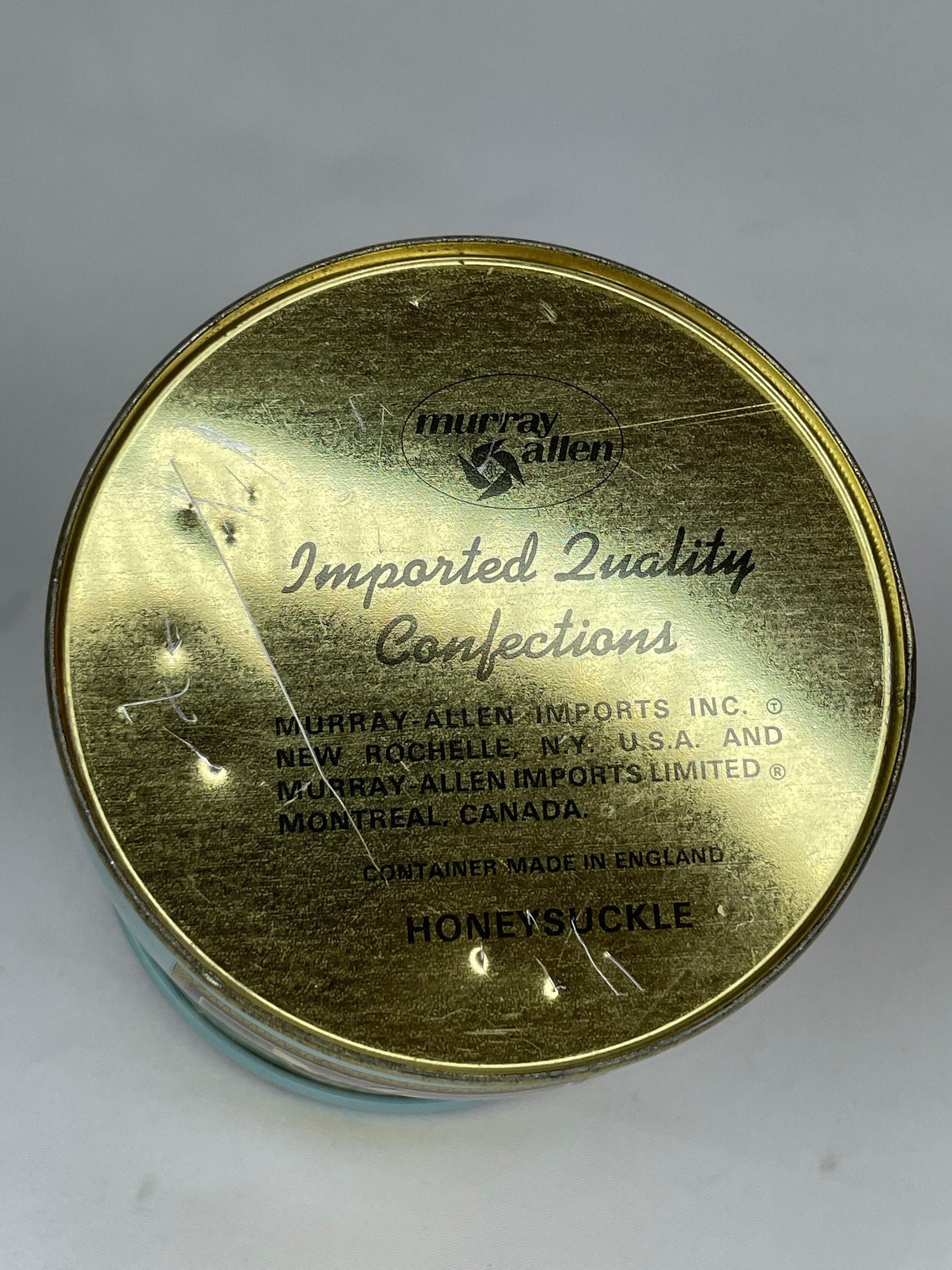 Charming Collectible Murray Allen Confections Tin Made in England