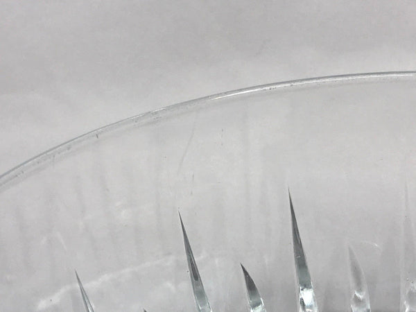 Mid Century Cut Glass Decorative Glass Serving Bowls