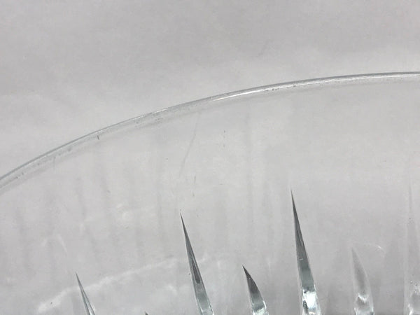 Mid Century Cut Glass Decorative Glass Serving Bowls