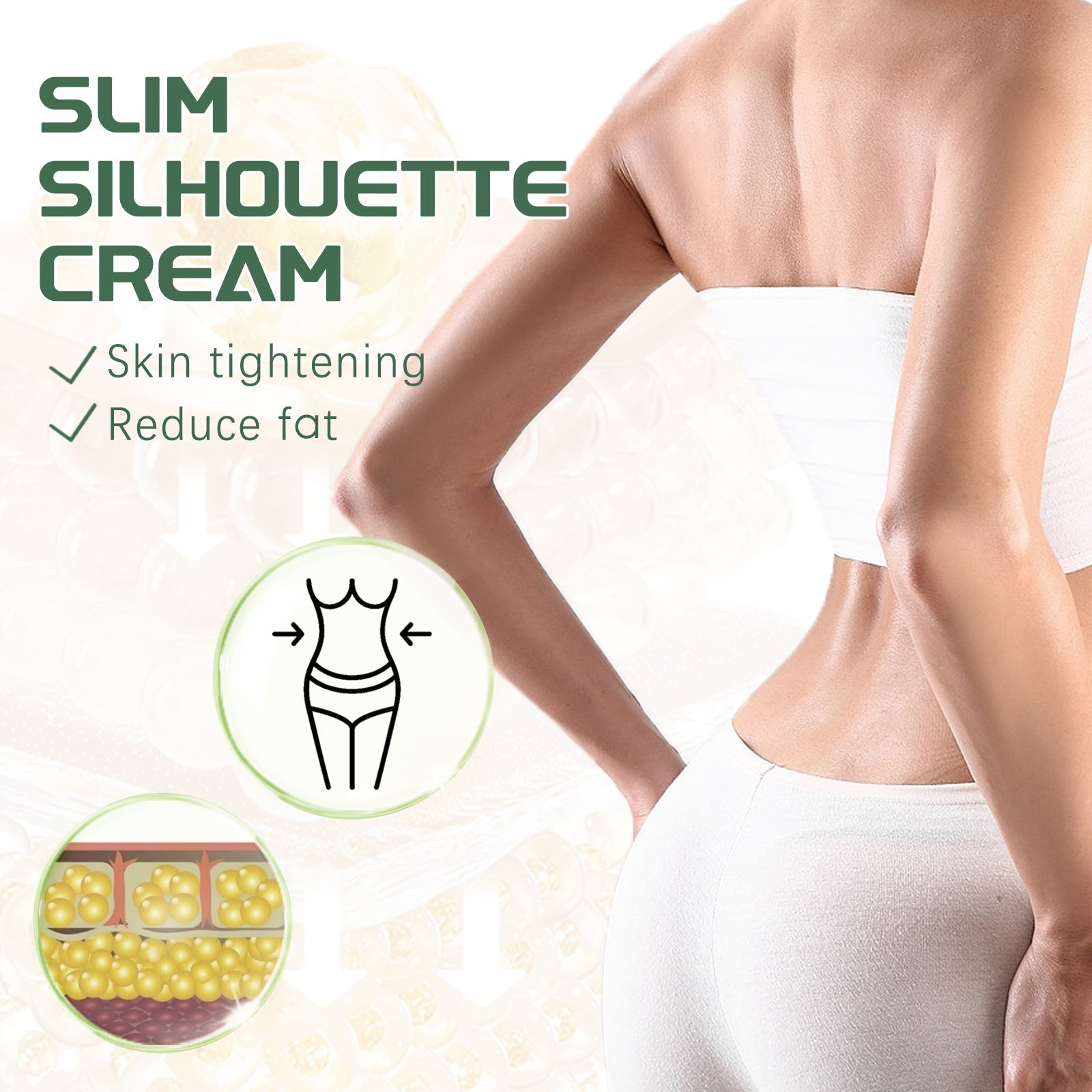 Slim Silhouette Cream, Firming And Soft Body Skin Body Shaping And Slimming Cream