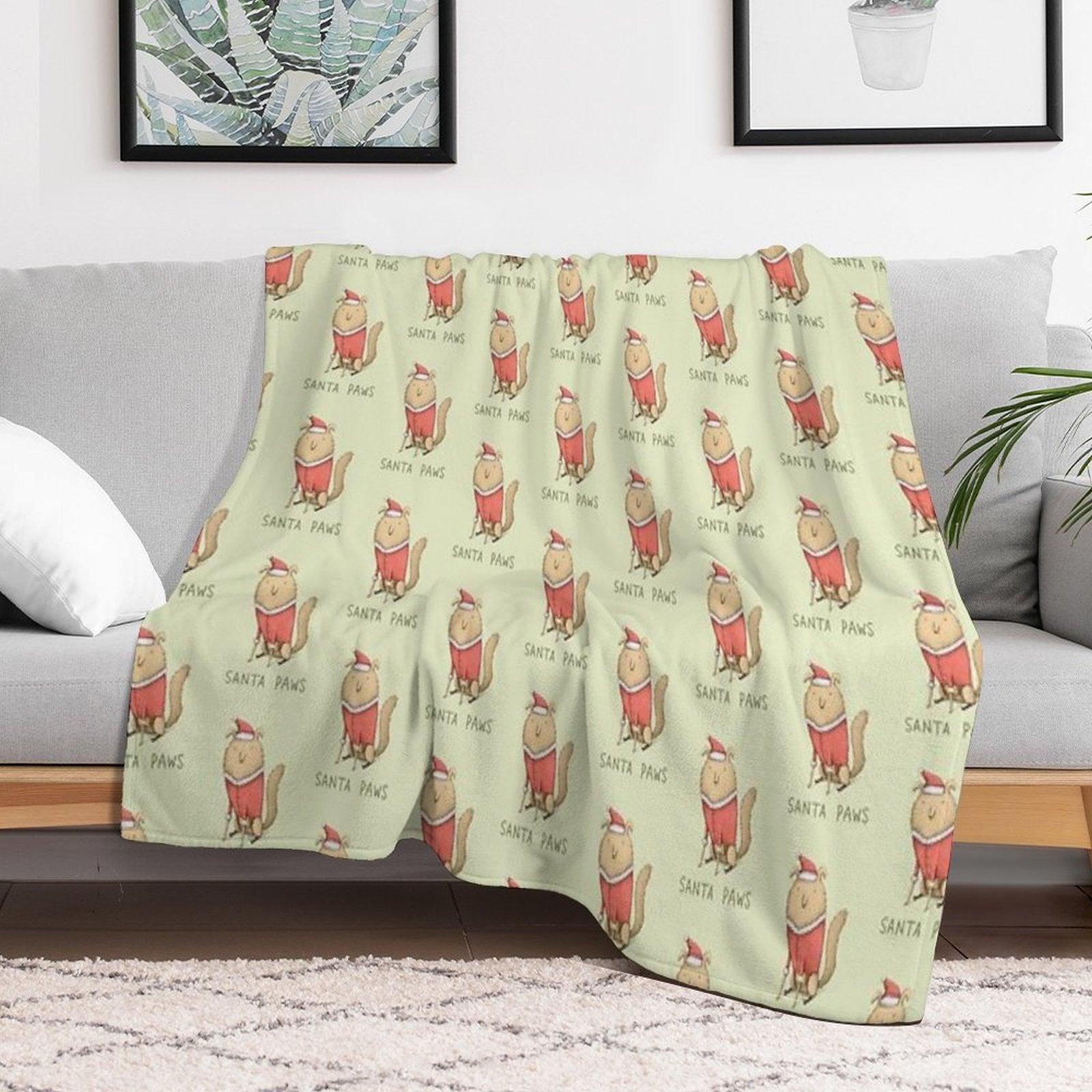 Santa Paws Throw Blanket