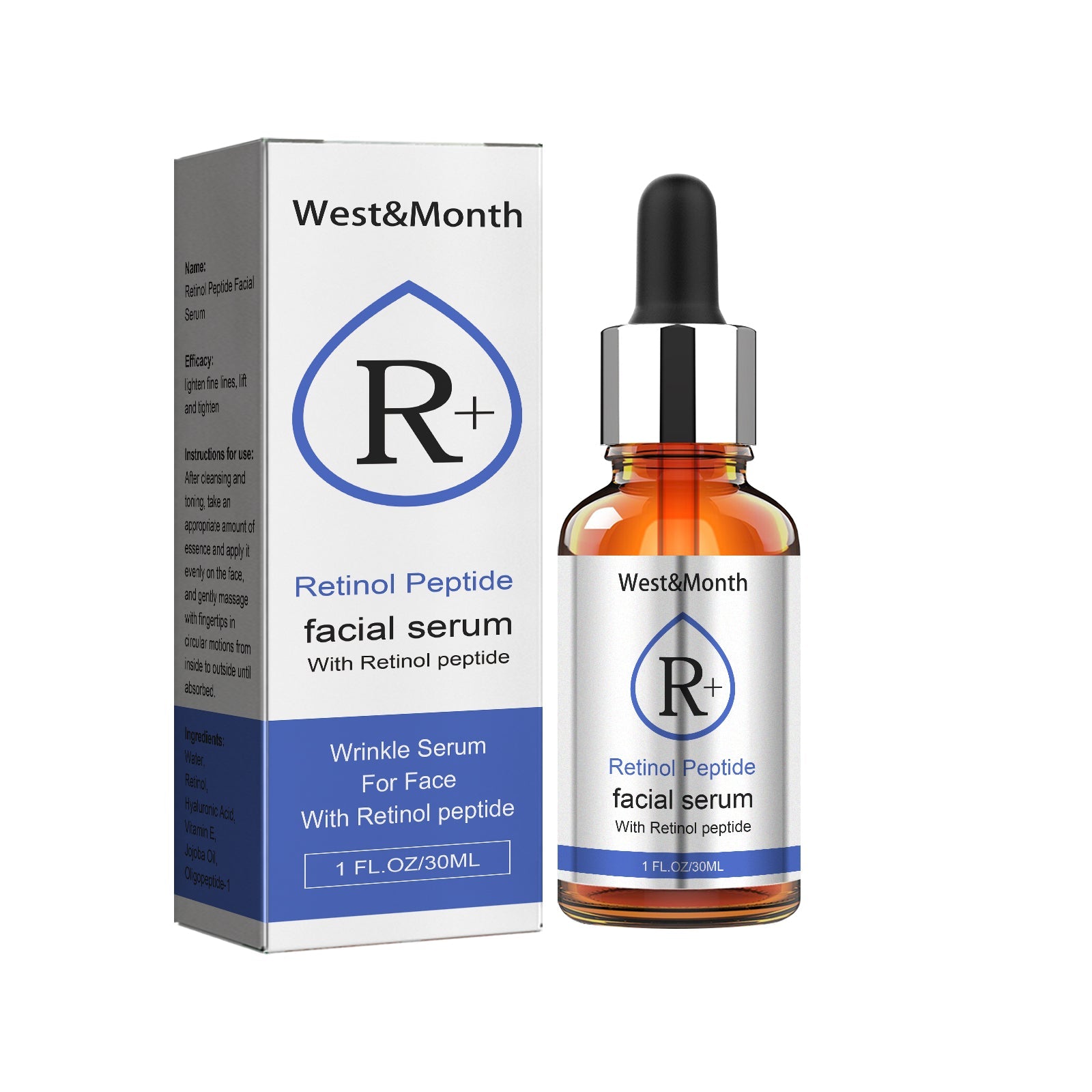 Retinol Face Serum, Lighten Fine Lines, Moisturize Tender, White, Firming And Anti-Wrinkle Beauty Solution