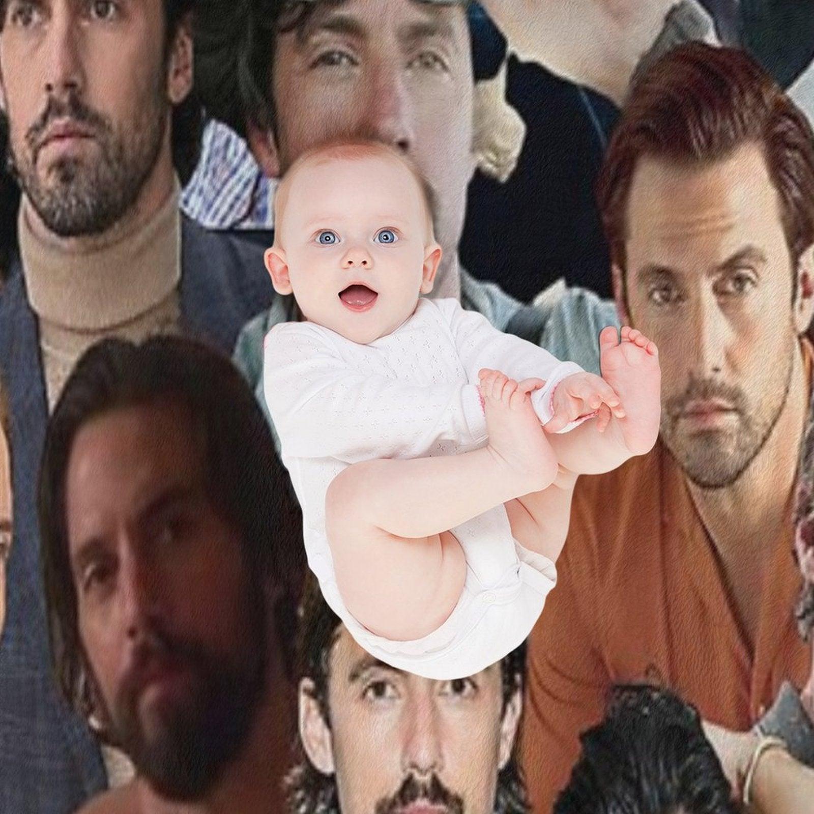Milo Ventimiglia Photo Collage Throw Blanket