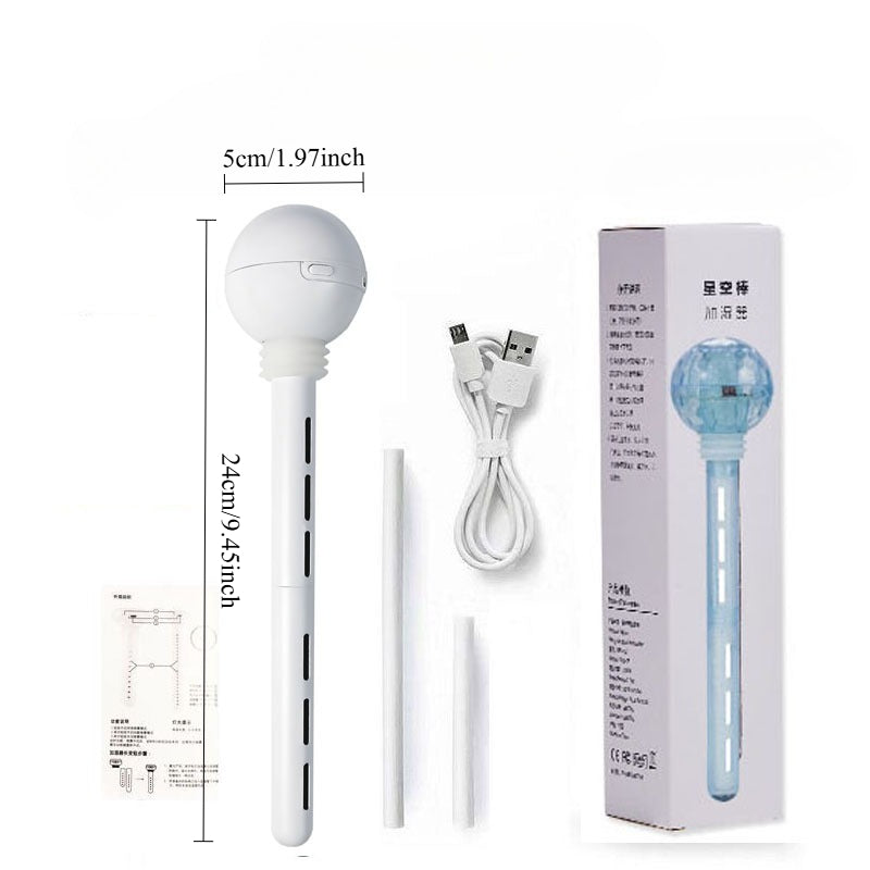 Portable Mini Humidifier Stick, Small Cordless Humidifying Wand for Water Bottle or Cup