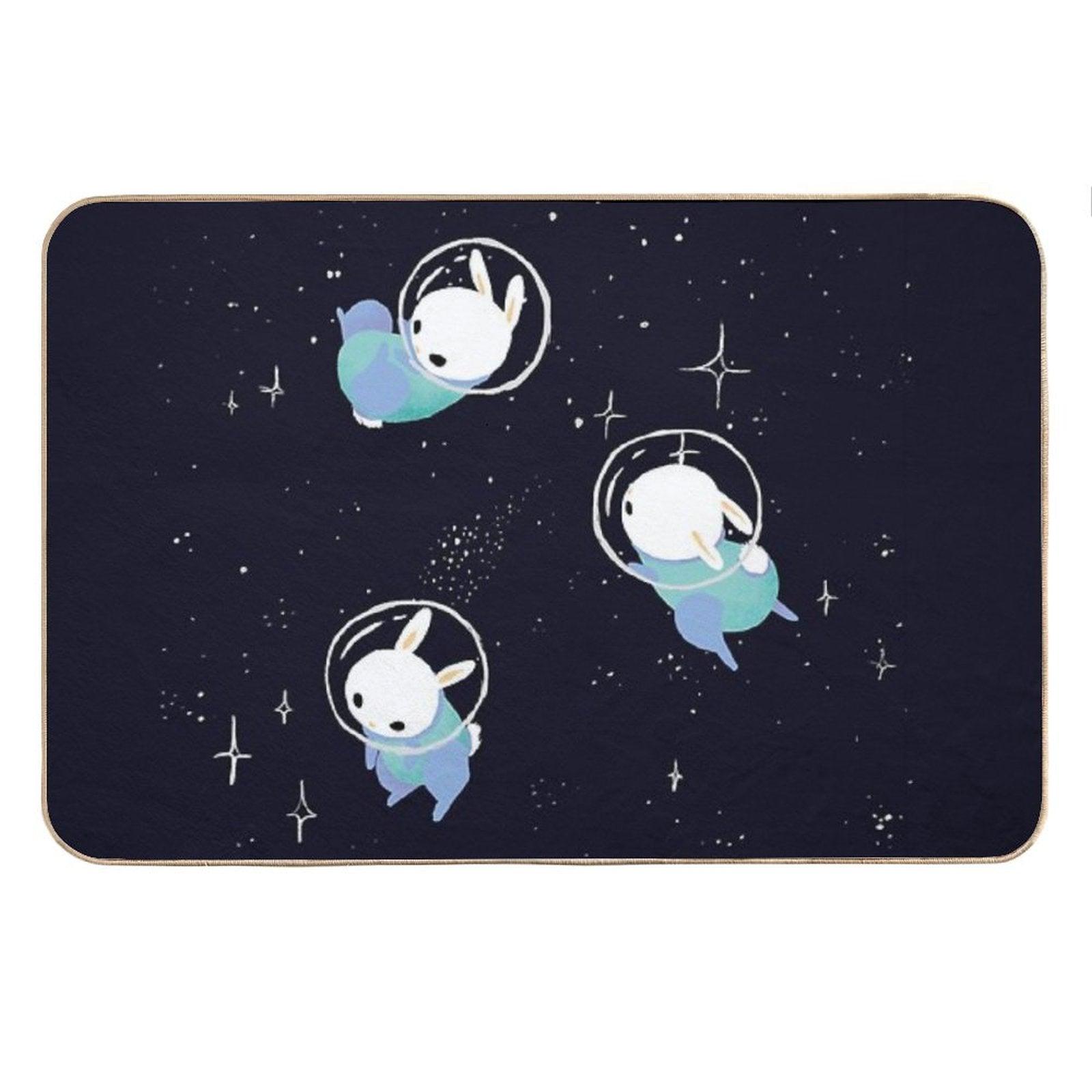 Space Bunnies Bath Mat