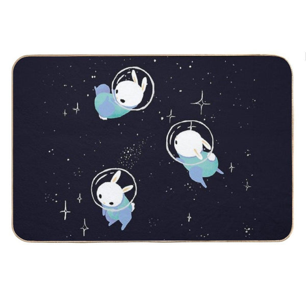 Space Bunnies Bath Mat