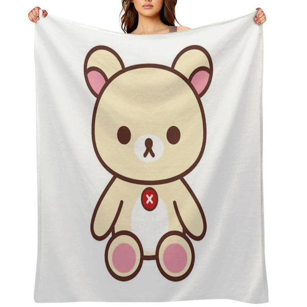 Rilakkuma Korilakkuma__ Quick-dry Throw Blanket