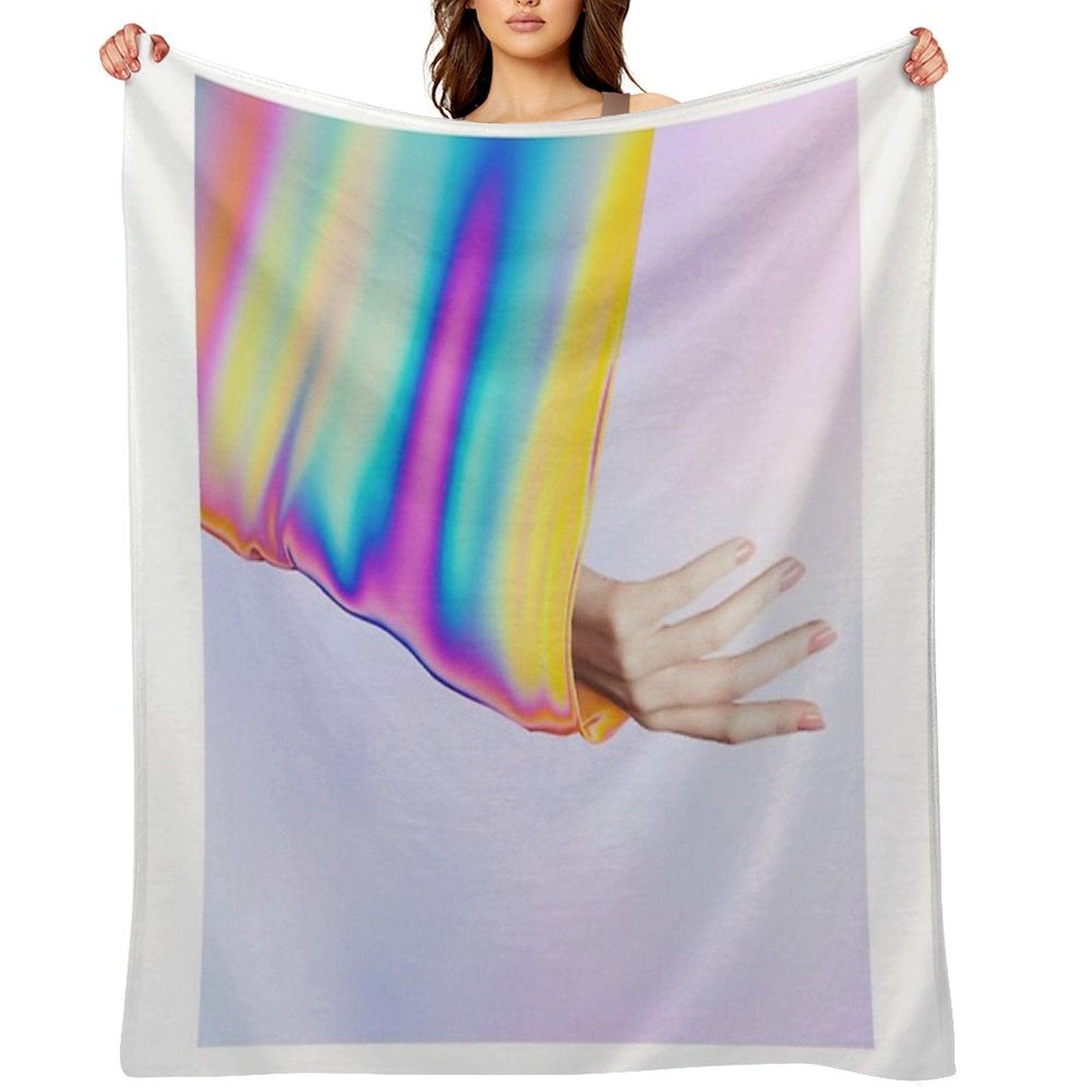 Drifting In Colors That Don't Exist Throw Blanket