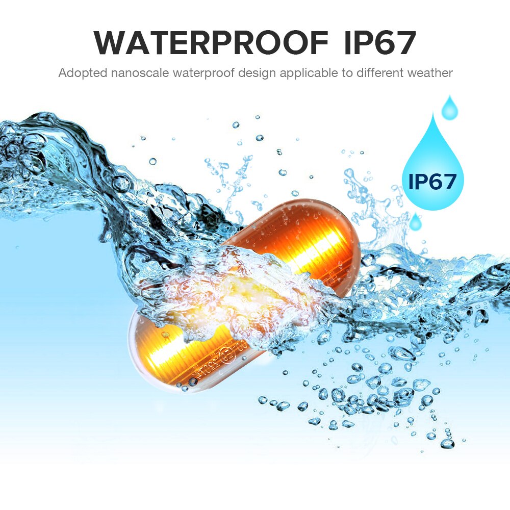 2pieces Led Dynamic Side Marker Turn Signal Light For Volkswagen VW Bora Golf 3 4 Passat 3BG Polo SB6 SEAT Ibiza Leon Skoda Ford