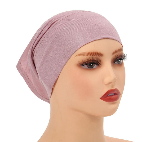 High-Quality Solid Color Silk-Cotton Lining Cap Women's Fashion Simple Versatile Wide-Brimmed Hat