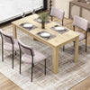 63 Inch Rectangular Modern Dining Kitchen Table-Oak