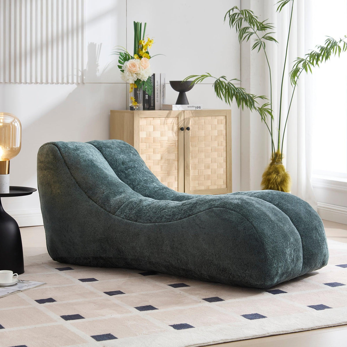 Green Bean Bag Sofa‑Lounger