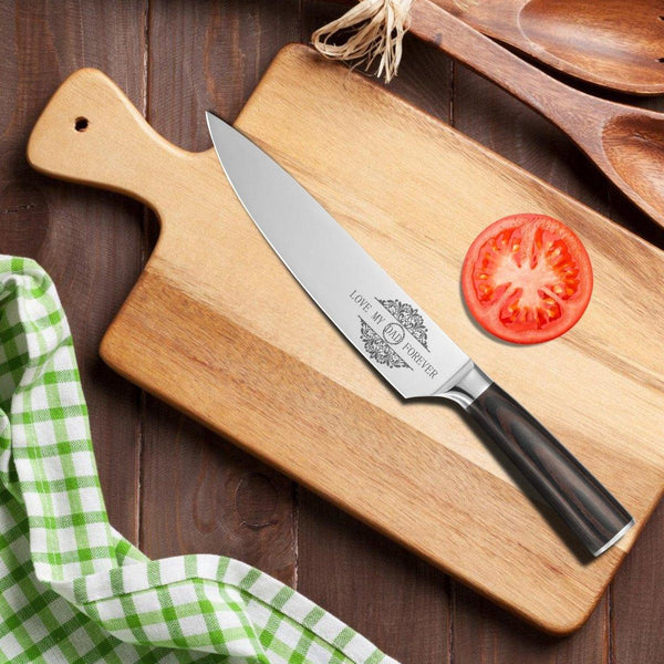 8-Inch Japanese Gyuto Chef Knife – Gift for Dad, Mom, Wife, or Husband