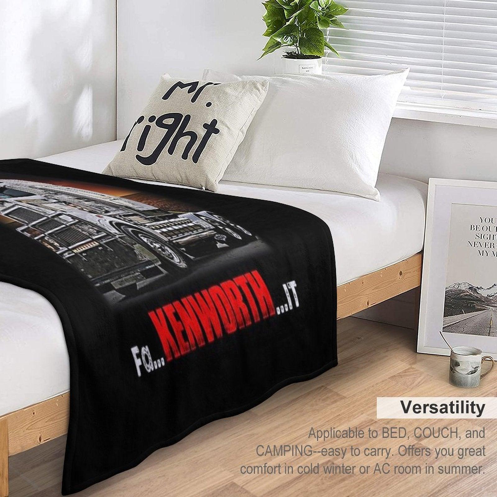 Truck It Ain&Rsquo;T Easy But It&Rsquo;S Fa Kenworth It Throw Blanket