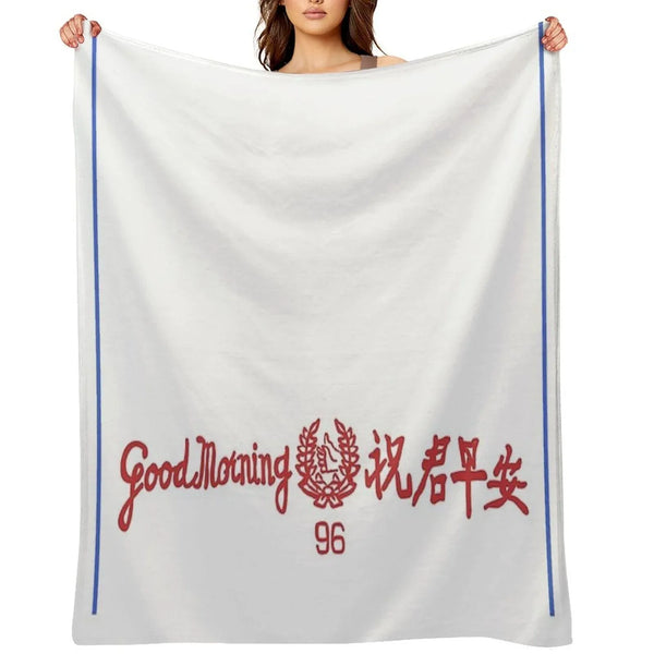 GOOD MORNING TOWEL FILIPINO PINOY CHINESE Throw Blanket