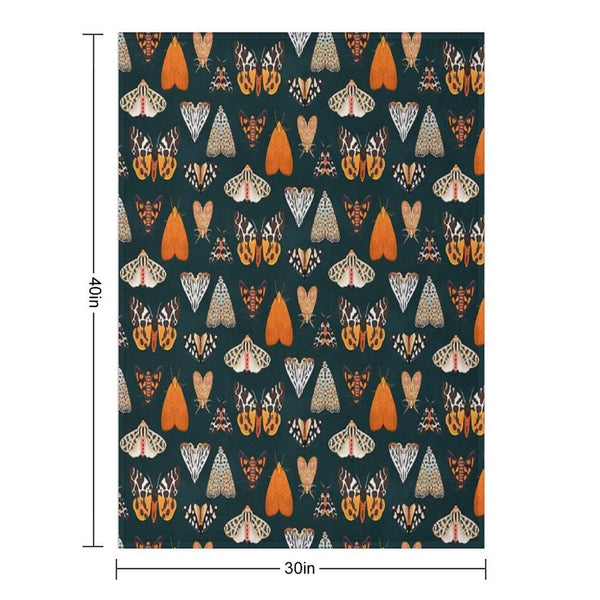 Tiger Moths Throw Blanket