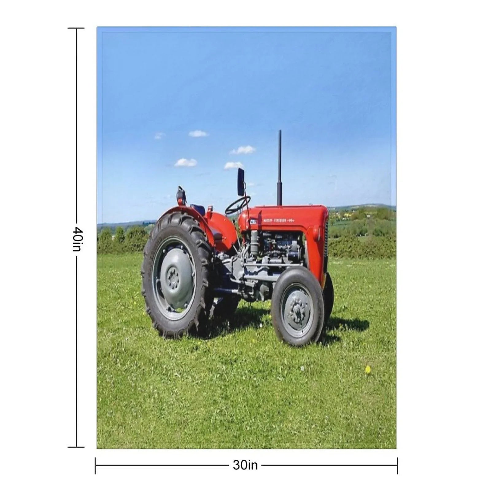Massey Ferguson 35 Tractor Throw Blanket