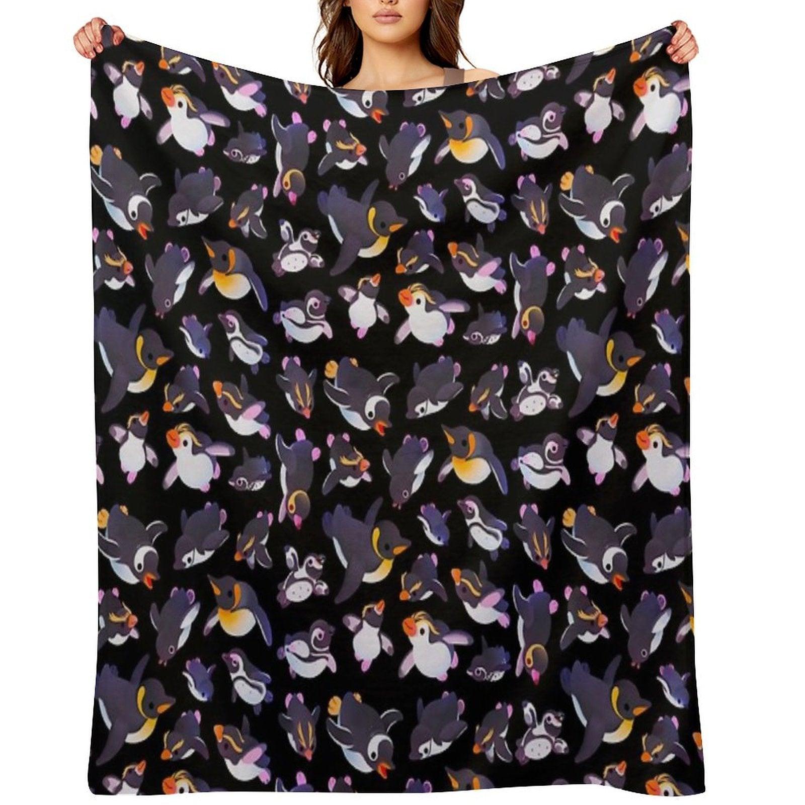 Penguin Day - Namedark Throw Blanket