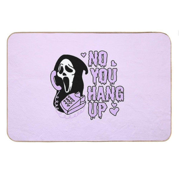 Ghostface No You Hang Up  Valentines Halloween Bath Mat
