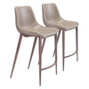 Magnus Counter Stool (Set of 2) Brown & Walnut