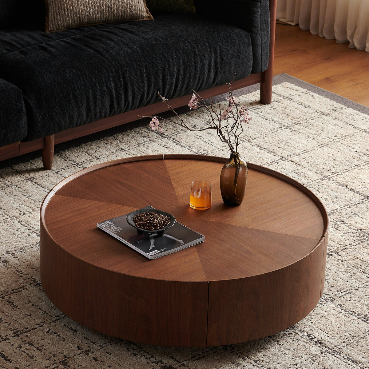 Aspen Ring Walnut Coffee Table