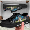 Personalized Horse Mom Sneakers - Girl With Up to 3 Horses - Best Gift For Horse Lover - And She Lived Happily Ever After - 9AGKN2 - Men Low Top Sneakers / Black / Men_US8 (EU41)