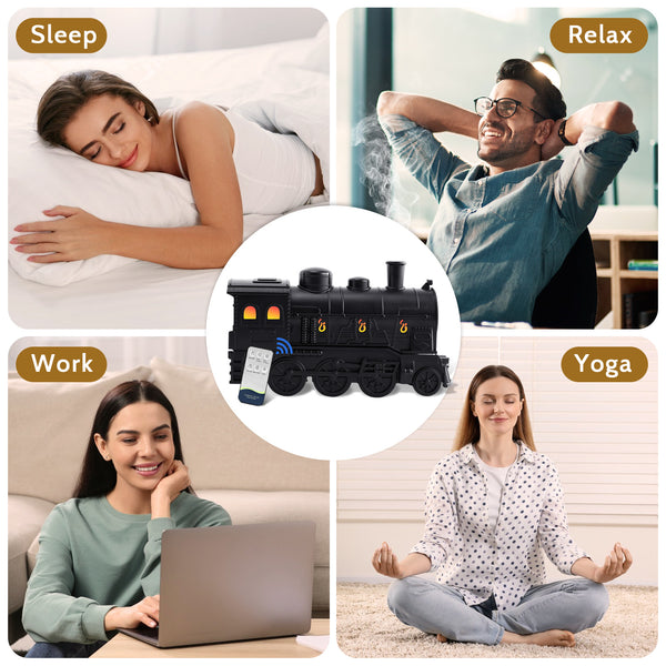 550ML Large Capacity Essential Oil Diffuser for Home | 12 Essential Oils Included, Remote Control