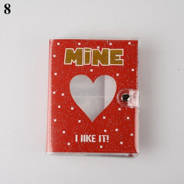 64 Pockets 3 Inches Photo Album Card Holder Receipt Storage Hollow Love Heart Photo Holder Business Card Bag Kpop Photocard Holder Book Polaroid Book Album Gifts For Valentines Day