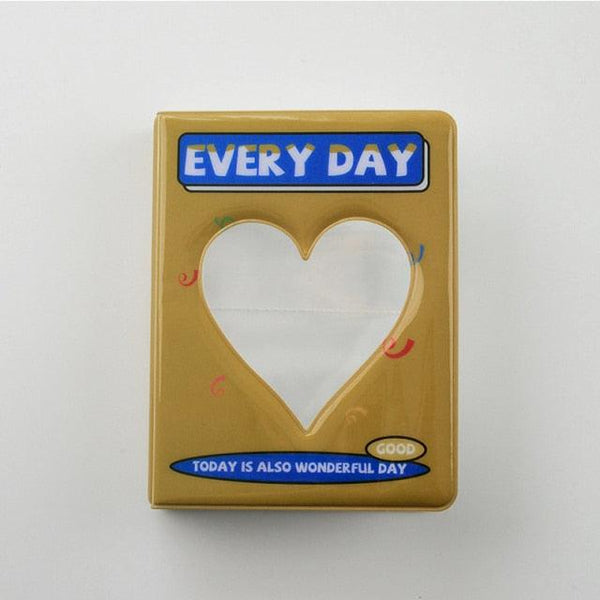 64 Pockets 3 Inches Photo Album Card Holder Receipt Storage Hollow Love Heart Photo Holder Business Card Bag Kpop Photocard Holder Book Polaroid Book Album Gifts For Valentines Day