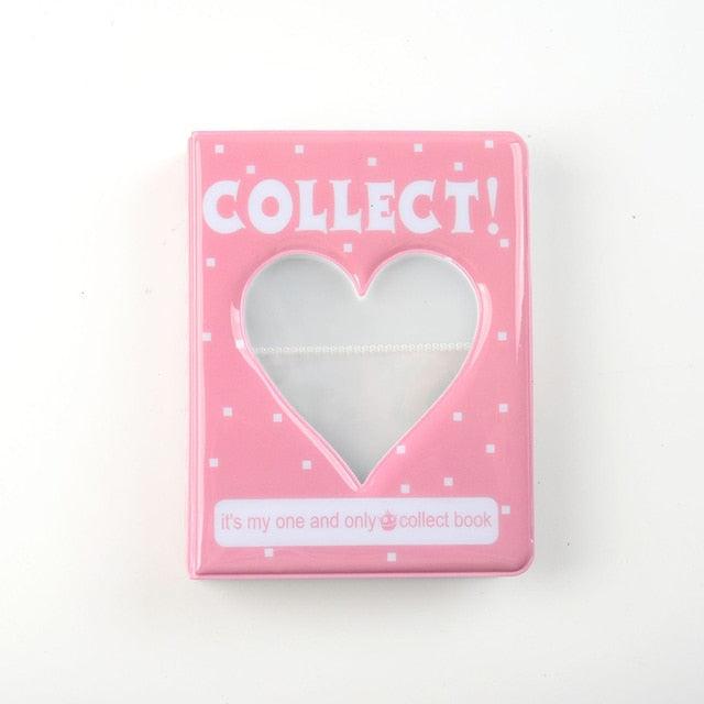 64 Pockets 3 Inches Photo Album Card Holder Receipt Storage Hollow Love Heart Photo Holder Business Card Bag Kpop Photocard Holder Book Polaroid Book Album Gifts For Valentines Day