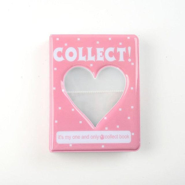 64 Pockets 3 Inches Photo Album Card Holder Receipt Storage Hollow Love Heart Photo Holder Business Card Bag Kpop Photocard Holder Book Polaroid Book Album Gifts For Valentines Day