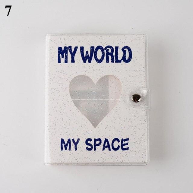 64 Pockets 3 Inches Photo Album Card Holder Receipt Storage Hollow Love Heart Photo Holder Business Card Bag Kpop Photocard Holder Book Polaroid Book Album Gifts For Valentines Day