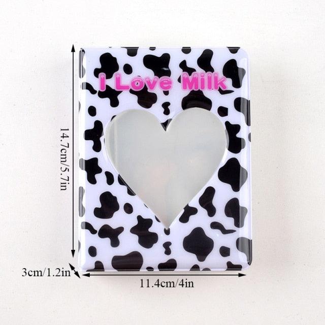 64 Pockets 3 Inches Photo Album Card Holder Receipt Storage Hollow Love Heart Photo Holder Business Card Bag Kpop Photocard Holder Book Polaroid Book Album Gifts For Valentines Day