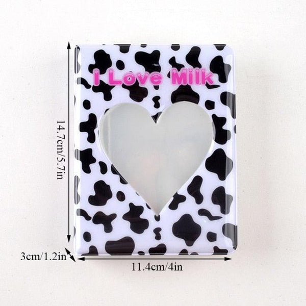 64 Pockets 3 Inches Photo Album Card Holder Receipt Storage Hollow Love Heart Photo Holder Business Card Bag Kpop Photocard Holder Book Polaroid Book Album Gifts For Valentines Day