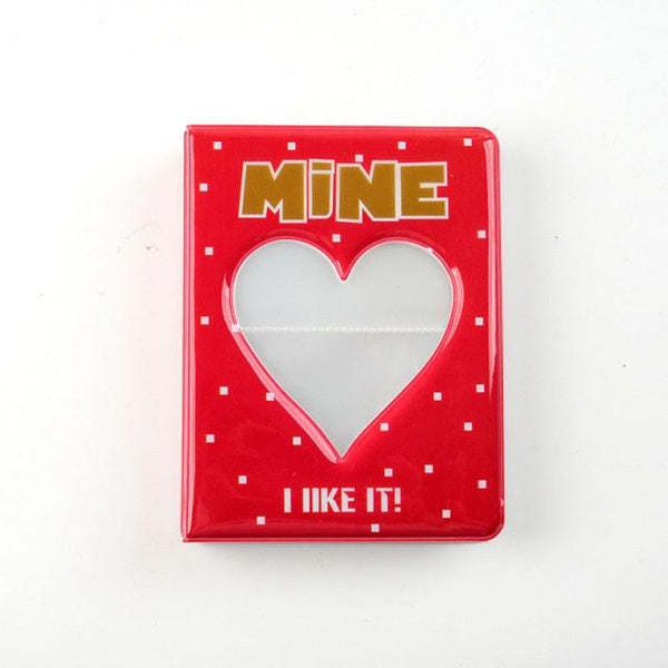 64 Pockets 3 Inches Photo Album Card Holder Receipt Storage Hollow Love Heart Photo Holder Business Card Bag Kpop Photocard Holder Book Polaroid Book Album Gifts For Valentines Day
