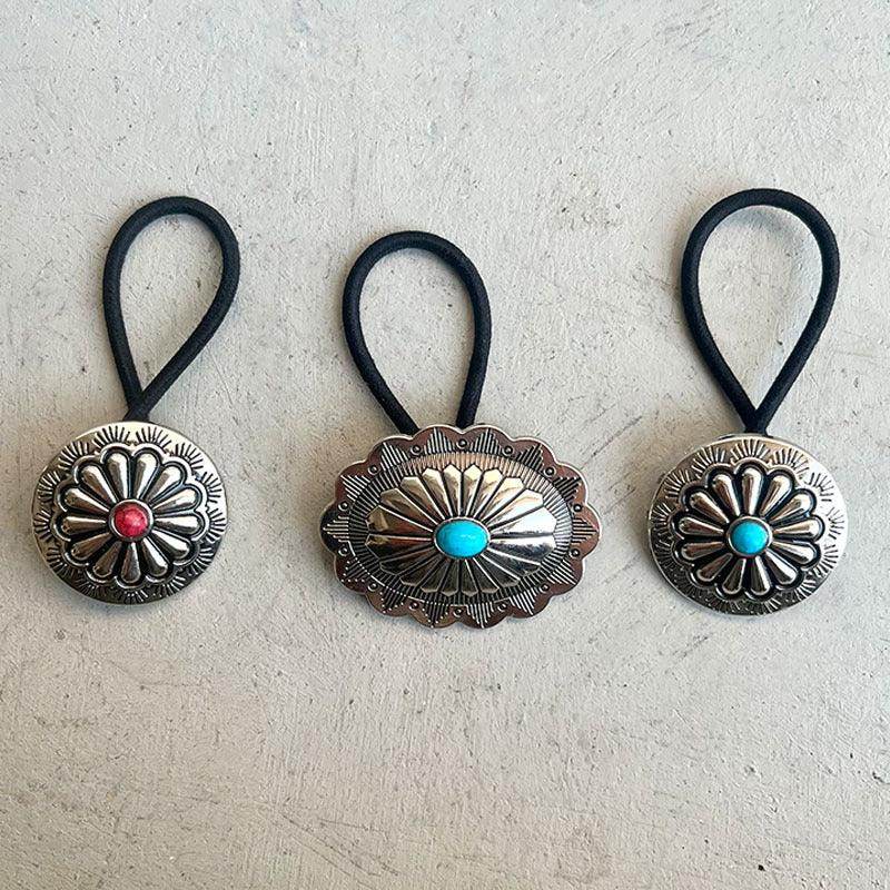 Turquoise Round Shape Hair Rope for Stylish Hair Accessory